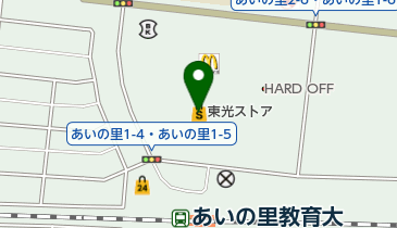 アインズあいの里東光店の地図画像