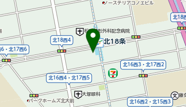 ドラッグセイムス北18条店の地図画像