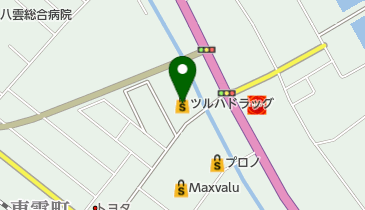 ツルハドラッグ八雲店の地図画像