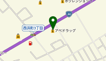 アベドラッグ西浜店の地図画像