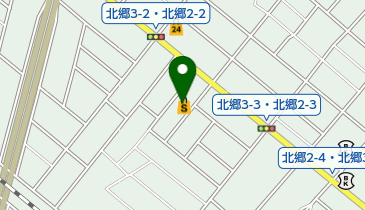 ツルハドラッグ北郷店の地図画像