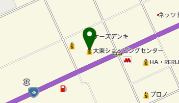 大東ショッピングセンターの地図画像