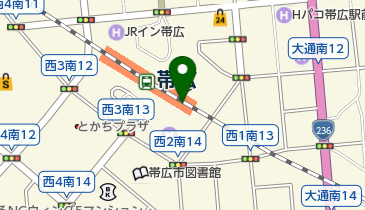エスタ帯広東館の地図画像