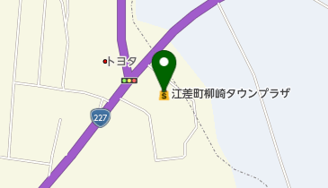 江差町柳崎タウンプラザの地図画像