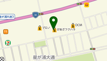 ぴあざフクハラ星が浦店の地図画像