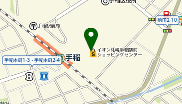イオン札幌手稲駅前ショッピングセンターの地図画像