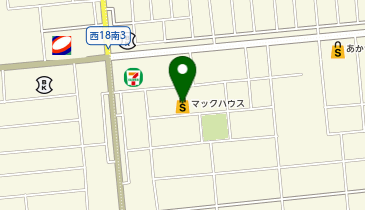 マックハウス帯広白樺通り店の地図画像