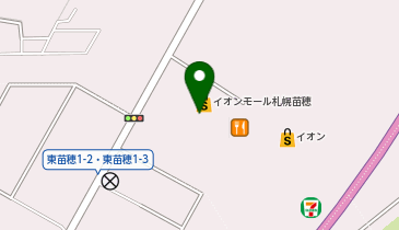 タカキューイオンモール札幌苗穂店の地図画像