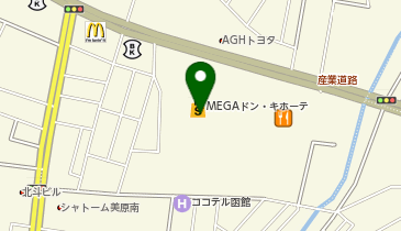 ハニーズ函館店の地図画像