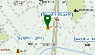 ベビー・子供用品バースデイ北郷店の地図画像