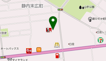 ハニーズイオン静内店の地図画像