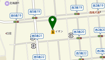 タカキューイオン帯広店の地図画像