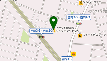 マックハウスS.S.F.イオン札幌西岡店の地図画像
