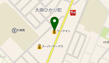 ワークマンプラス江別大麻店の地図画像