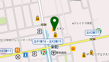 マックハウスイオン札幌栄町店の地図画像