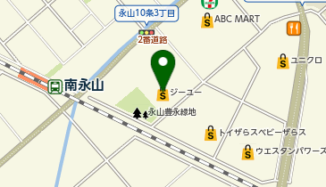 ジーユー旭川永山パワーズ店の地図画像