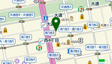 ジーユー札幌三越店の地図画像