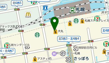 タビオ大丸札幌店の地図画像