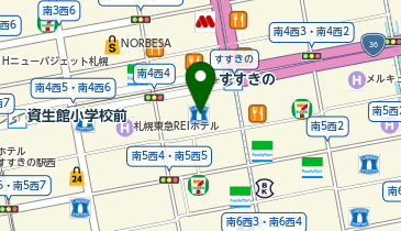 ハニーズCOCONO SUSUKINO店の地図画像