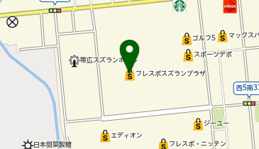 マックハウスフレスポスズランプラザ帯広店の地図画像
