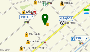 ジーユー室蘭モルエ中島店の地図画像
