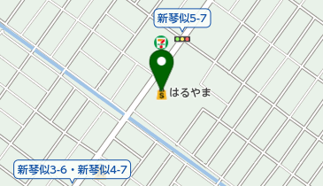 はるやま新琴似店の地図画像