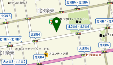 本間ゴルフサッポロファクトリー店の地図画像