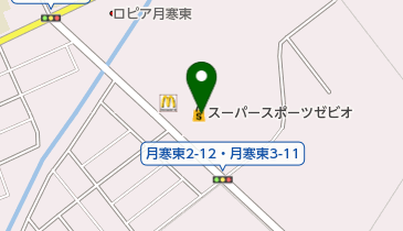 ヴィクトリアゴルフドーム札幌月寒店の地図画像