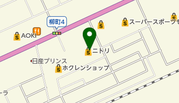 ニトリ苫小牧店の地図画像