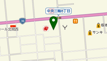 ニトリ北見店の地図画像