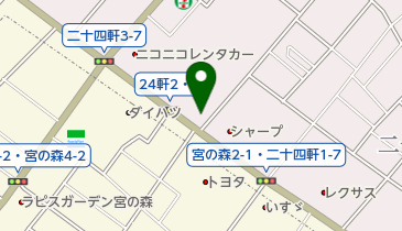 inZONE with ACTUS宮の森本店の地図画像