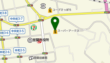 スイートデコレーション室蘭中央店の地図画像
