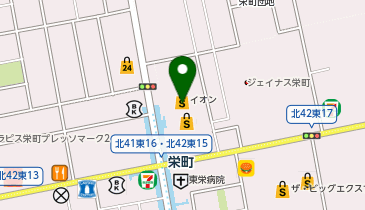 ニトリデコホームイオン札幌栄町店の地図画像