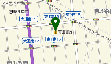 有田書房の地図画像