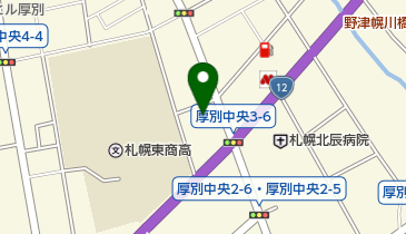 スポット厚別店の地図画像