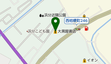 大黒屋書店上磯店の地図画像