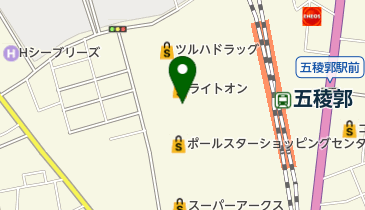 くまざわ書店函館ポールスター店の地図画像