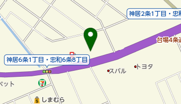 大黒屋書店旭川忠和店の地図画像