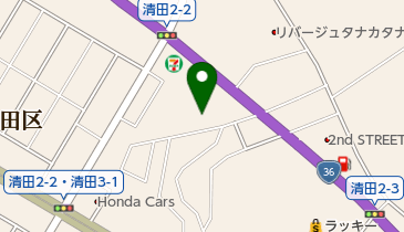 大黒屋書店札幌清田店の地図画像