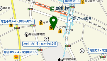 ヴィレッジヴァンガード新さっぽろサンピアザ店の地図画像