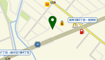 ブックオフ旭川旭神店の地図画像