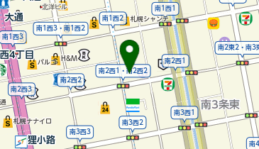 ブックオフ札幌南2条店の地図画像