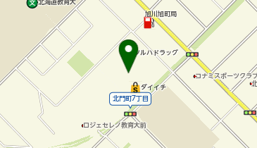 ブックオフ旭川旭町店の地図画像