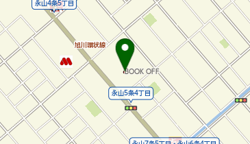 ブックオフ旭川永山店の地図画像