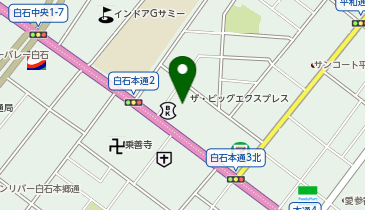 ザ・ビッグエクスプレス白石中央店の地図画像