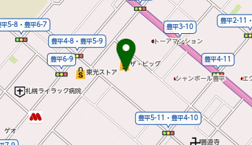 ザ・ビッグ豊平店の地図画像