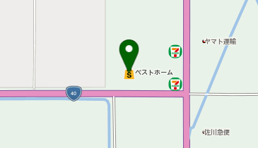 ベストホーム名寄店の地図画像