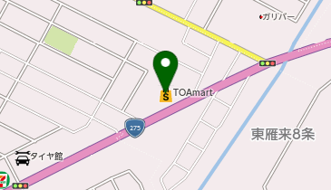 TOAmart東雁来店の地図画像