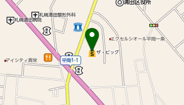 ザ・ビッグ清田店の地図画像