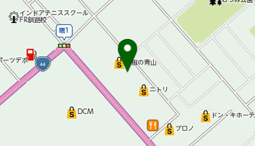 ダイソー釧路睦店の地図画像